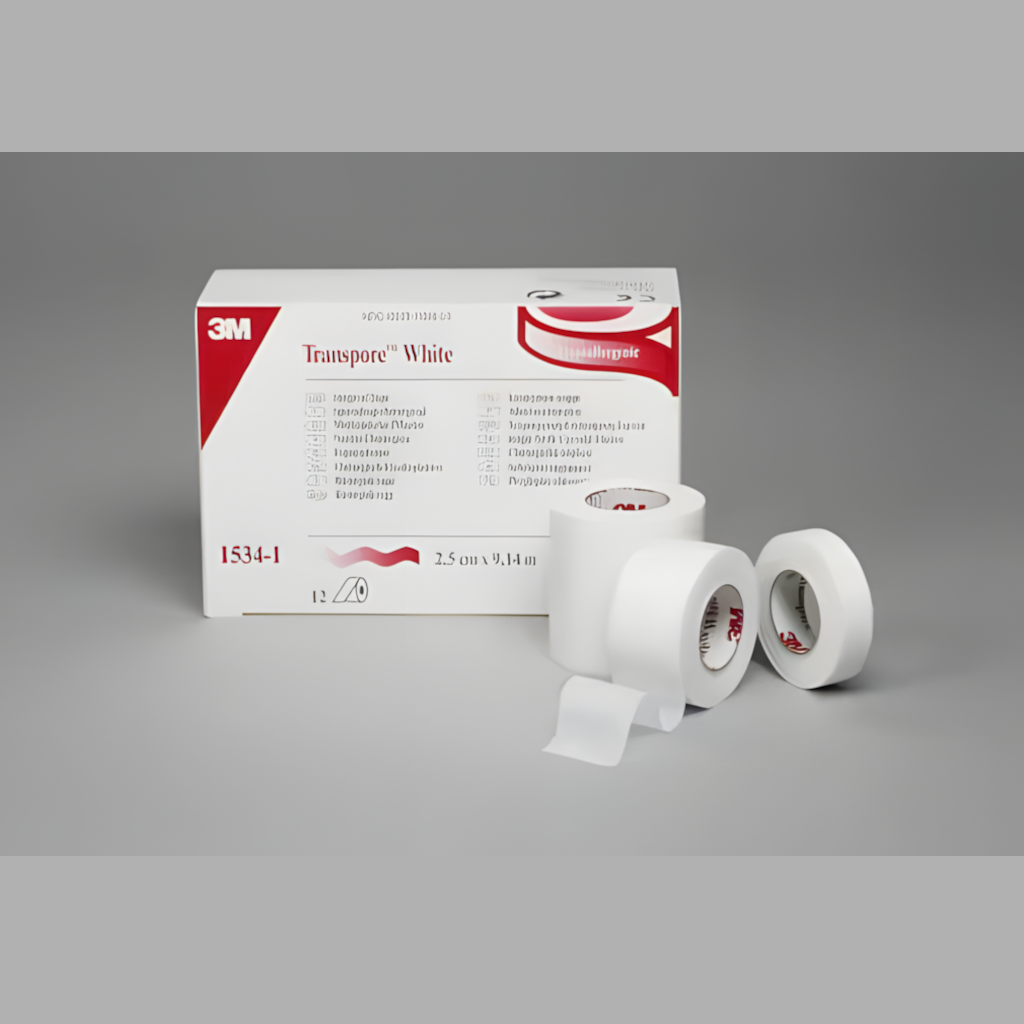 3M™ Transpore™ White 1 Inch Doctor's Tape 1534-1 (1 roll)