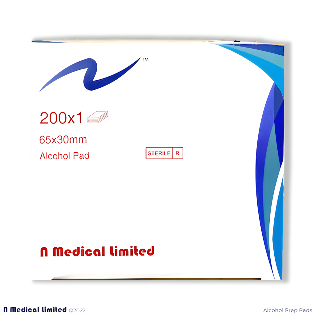 N Medical disinfectant alcohol pads (Gamma disinfection) 30*65mm (200 pieces)