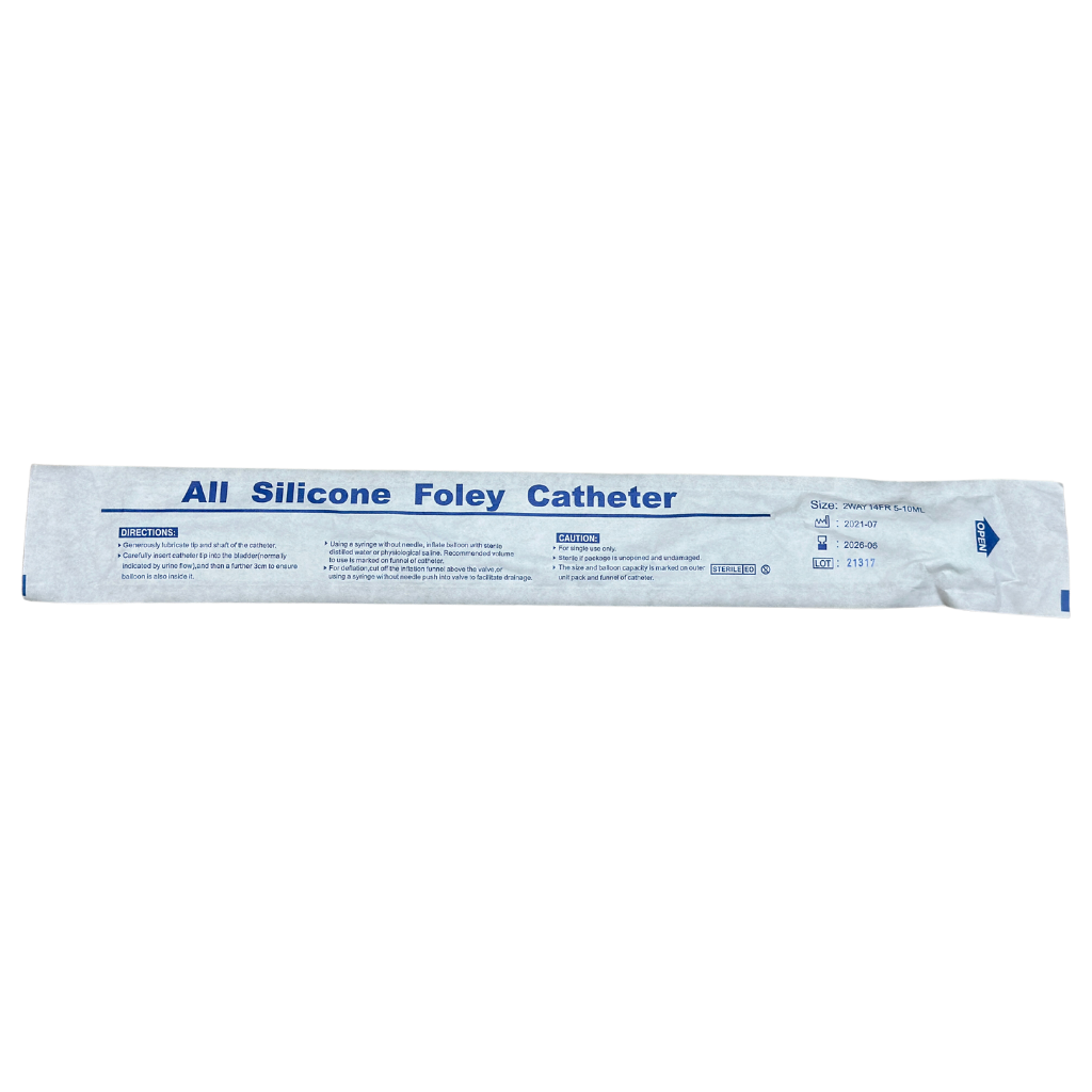 Fortune Silicone Foley Balloon Catheter No. 14 (Green)