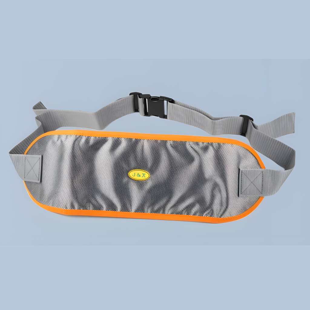 J&X Wheelchair Seatbelt, Orange Grey