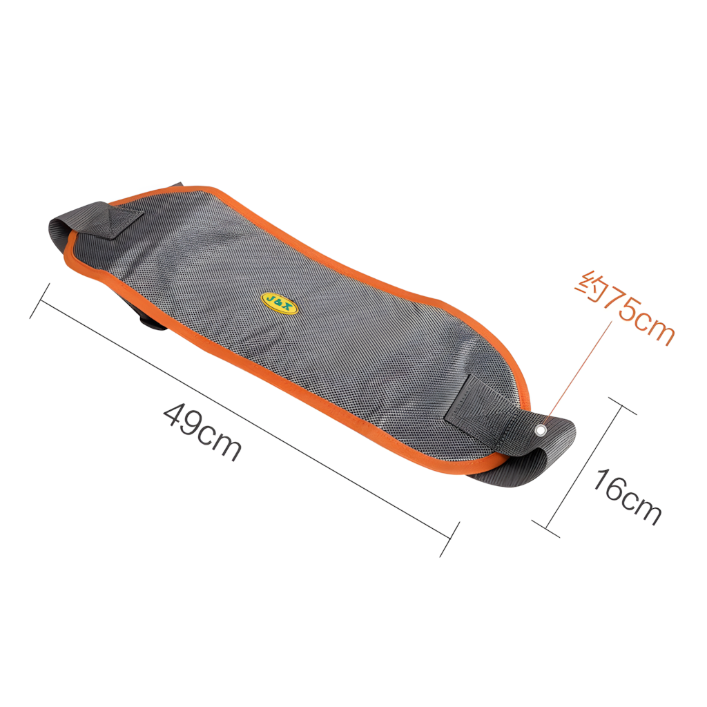 J&X Wheelchair Seatbelt, Orange Grey