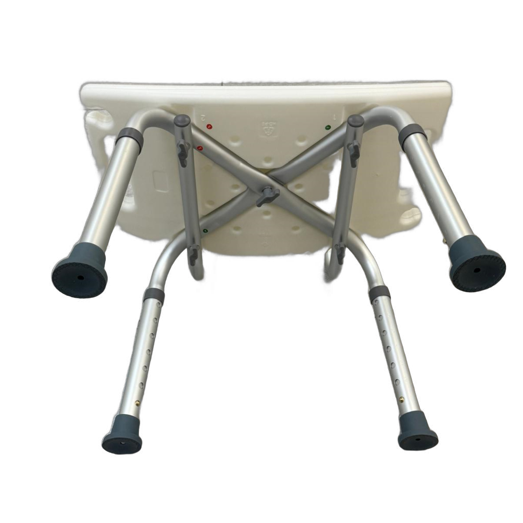 Aluminum bath chair with back 13"-17" height adjustable
