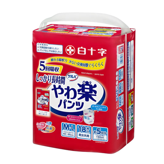 喜舒樂紙尿褲(安全防護型)中碼(紅色)(18片裝)