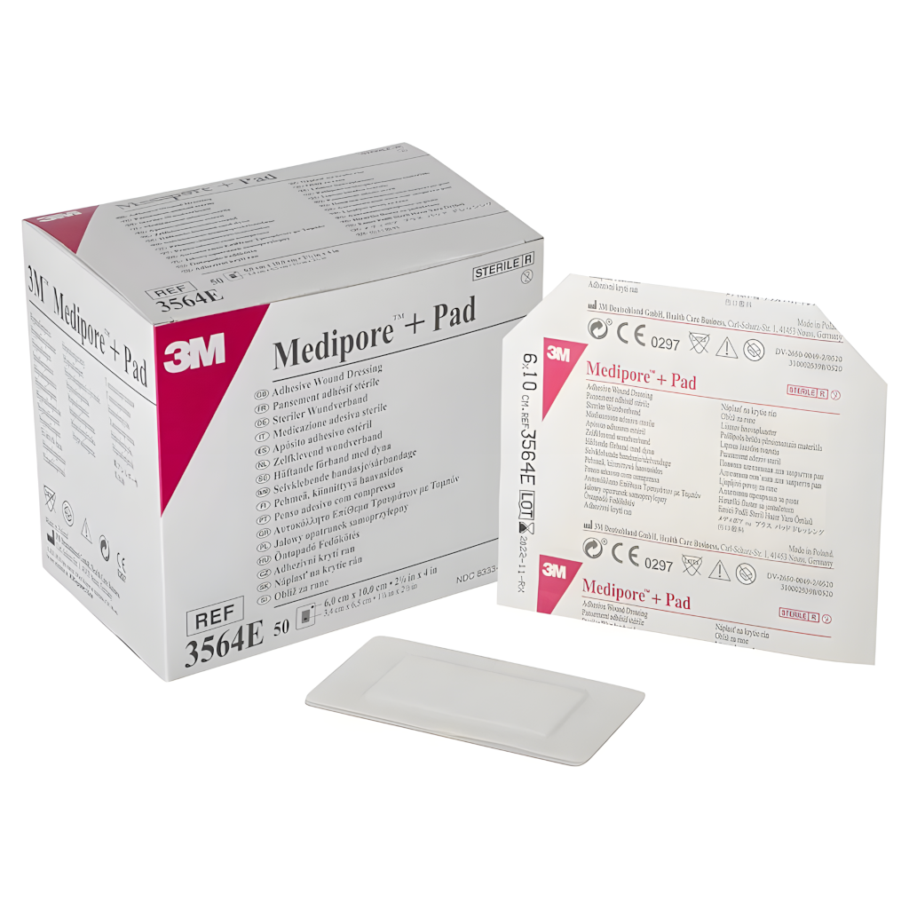 3M™ Medipore™ 柔軟布質傷口敷料6*10cm 3564E(1張)