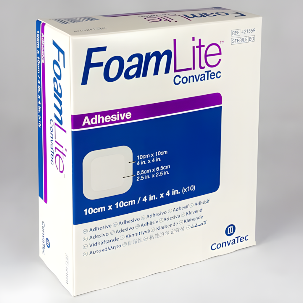 Convatec 康復寶 Foam Lite 輕柔矽膠泡棉敷料(8cm*8cm*10片/盒)