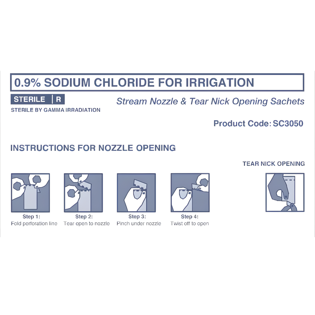 Briemarpak® sterile sodium chlroide (individual package) 30ml